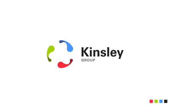 kinsley ebaq brand identity logo Stationery poland polka corporate Logotype
