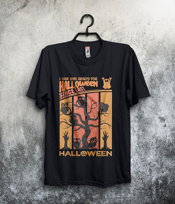 Momster Halloween T-Shirt Design , Halloween T-Shirt Design By Rana  Creative