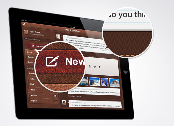 UI  user interface ios mobile iPad iphone ipad3 ui kit