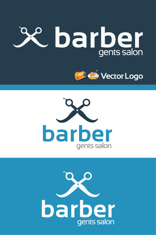 Barber Gents Salon Logo Template on Behance
