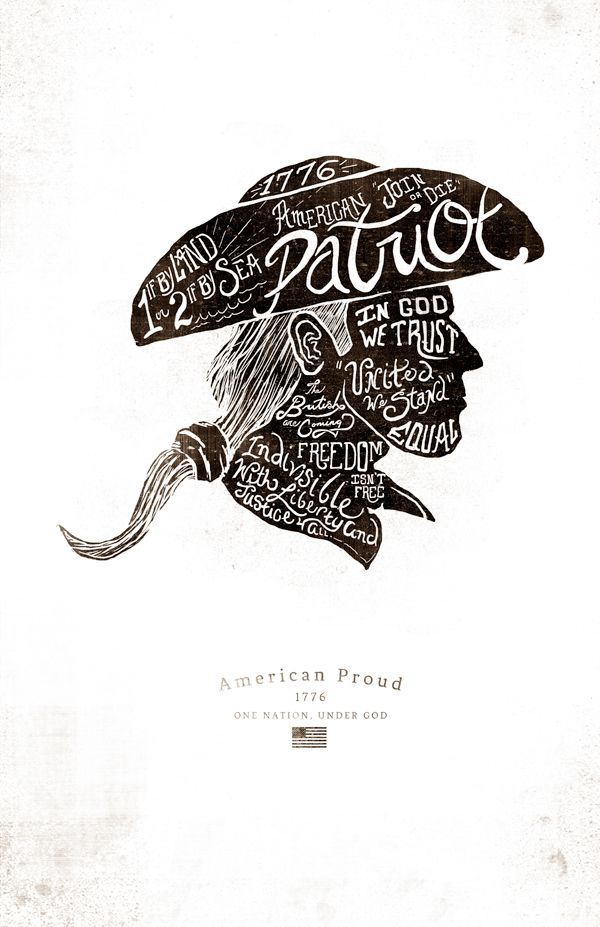america americana logo branding  poster Hand Lettered eagle tradition art direction  ILLUSTRATION  freedom vintage Retro letterpress
