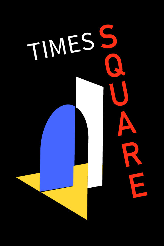 logo times square Icon brand identity graphic design  Times Square Logo