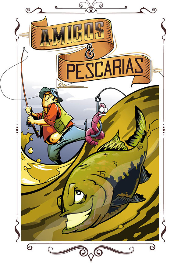 Ilustração ILLUSTRATION  camiseta t-shirt tee Pesca fishing