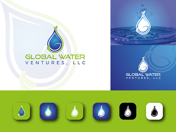 Logo for GLOBAL WATER.