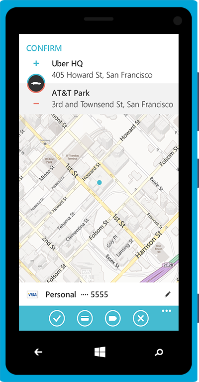 Uber metro wp8 app flat flat design windows phone