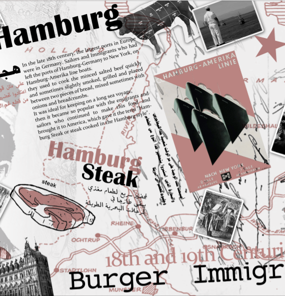 branding  restaurant burger history industrial revolution german american Immigration Food 