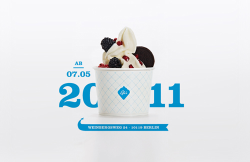 frozen yoghurt berlin Food  restaurant blue White