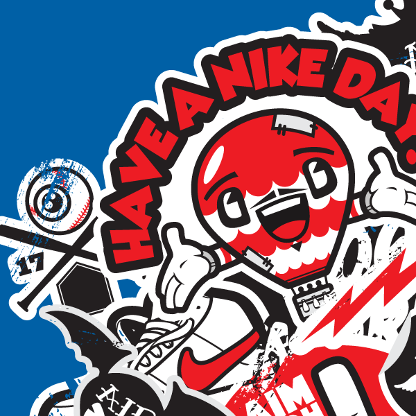 Nike air running tshirt tee shirt textile sport Character jthree j3concepts vector jared nickerson