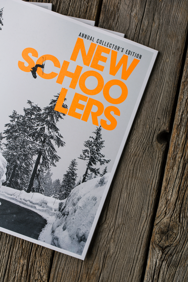 magazine pantone skiing infographic orange black Ski sport snow newschoolers Minimalism stats snowboard action grind media