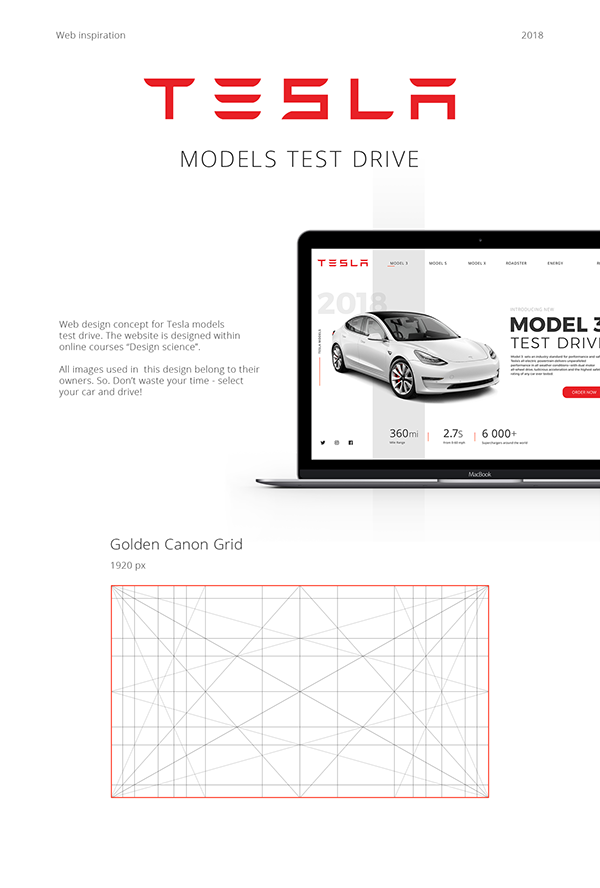 Tesla Models Test Drive on Behance