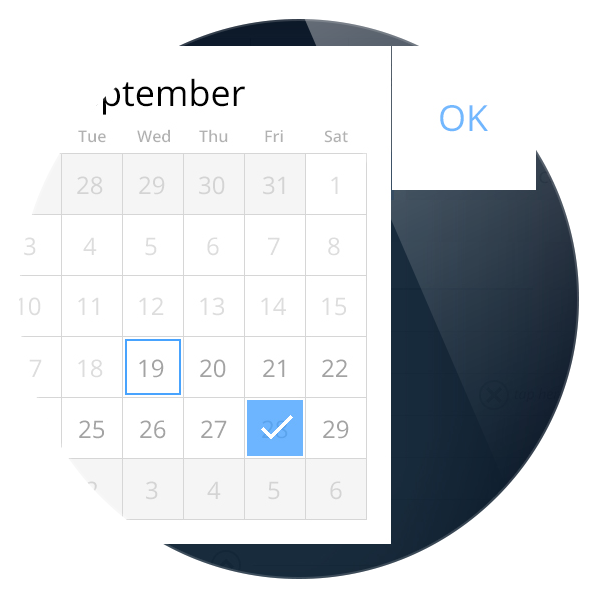 tablet calendar map room Booking Outlook meeting rooms schedule intives iPad ios flat minimal agenda floorplan