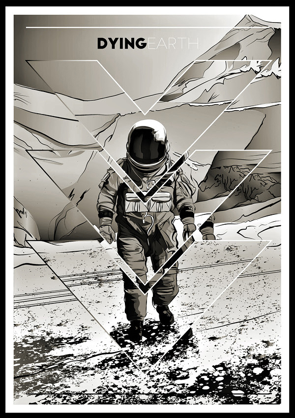 futuristic earth franko schiermeyer vector illustrations comic astronaut time future Space 