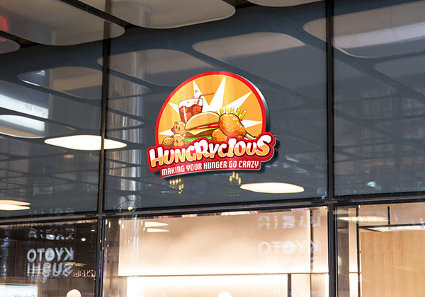 HUNGRYCIOUS Restaurant Logo