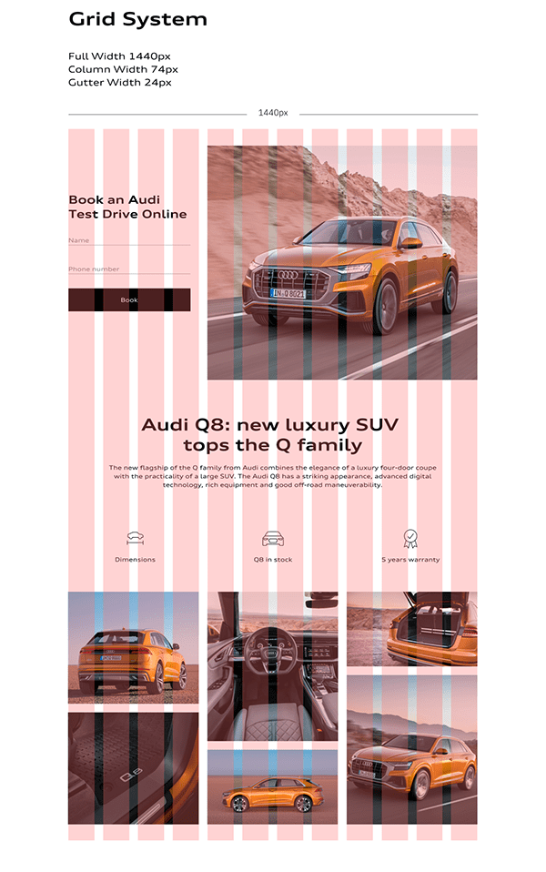 Audi Q8 Test Drive | Landing Page