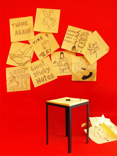 deisgn furniture Giant sticky notes