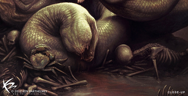 hercules hydra creature design monster fight battle epic greek mythology snake awesome amazing art Scary