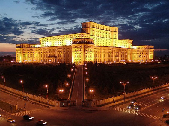 casa poporului palatul parlamentului people's palace house of the people ceausescu bucuresti bucharest comunist i feel pretty giant projection dots