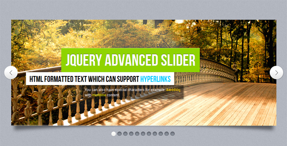 jQuery Advanced Slider on Behance
