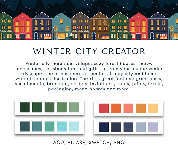 Winter & Christmas city creator