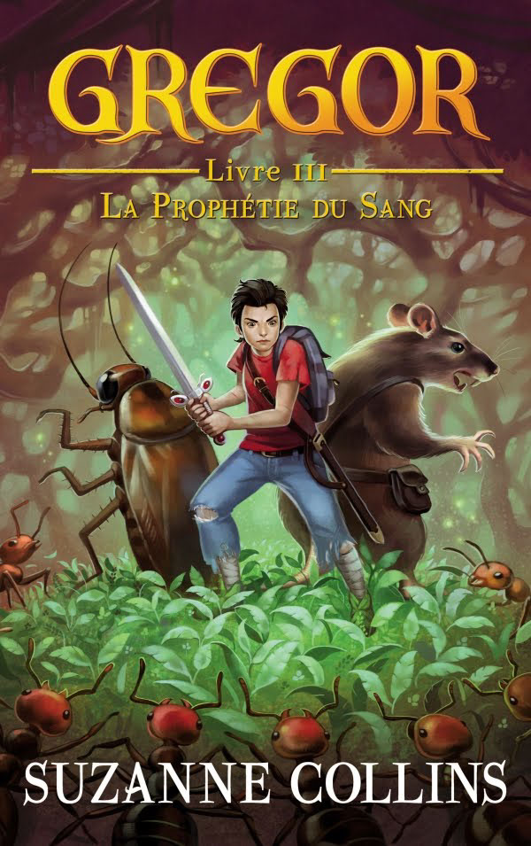 Gregor  Suzanne Collins Jérémie Fleury trefle rouge cover couverture Luxa fantasy Hunger Games