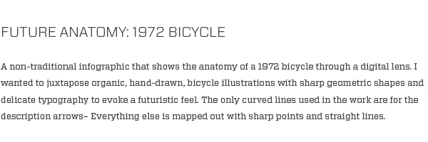 Bike Bicycle future anatomy digital infographic geometric organic futuristic Sharp delicate