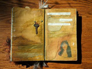 altered art altered book art mixed media collage