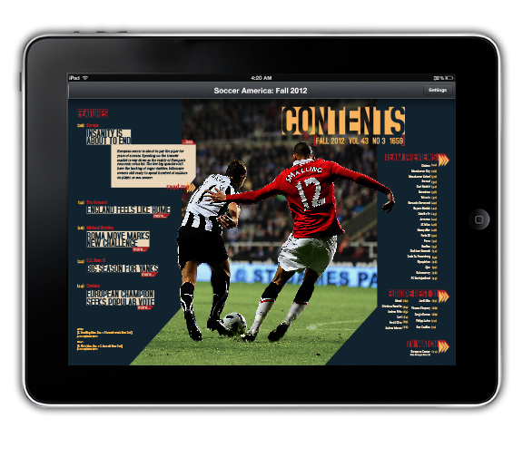 magazine soccer america  soccer editorial Layout sports