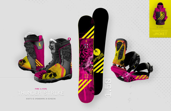 lightning snowboard brand Board Design