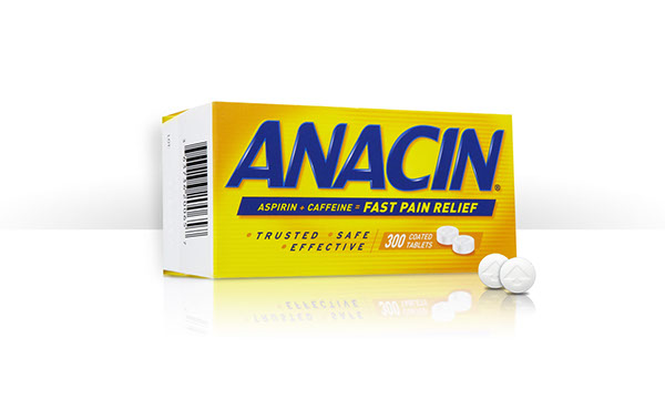 Anacin package design  rebranding box design