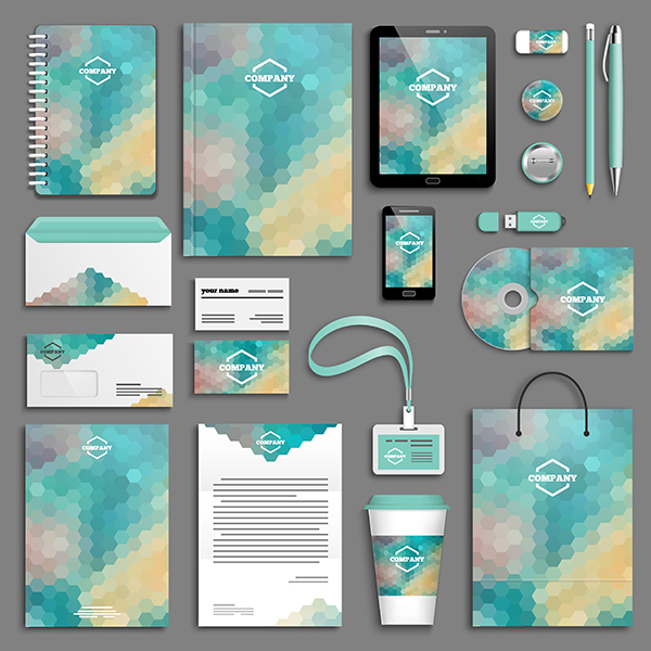 brand design corporate business mock-up identity presentation template stationary