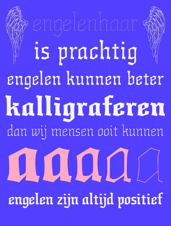 angels Supernatural Typeface font lettering