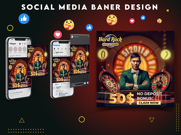Casino Banner Design || Casino Slider Design