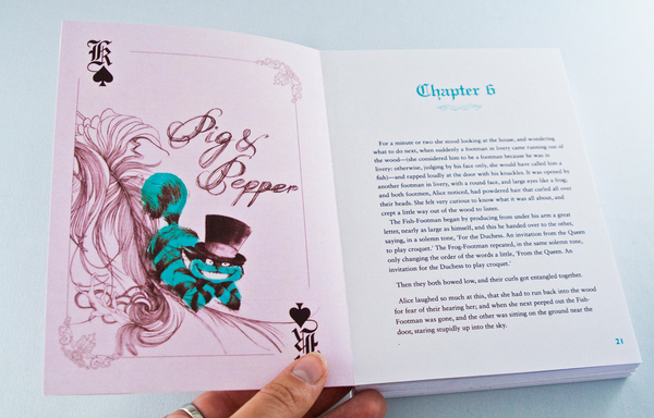 alice in wonderland book design children's book Expresive Type colour