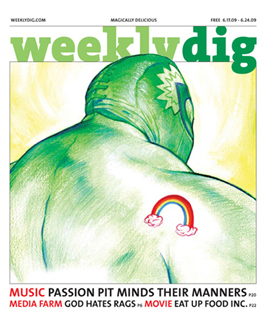 boston weekly dig The Dig luchadore lucha rainbow green newspaper
