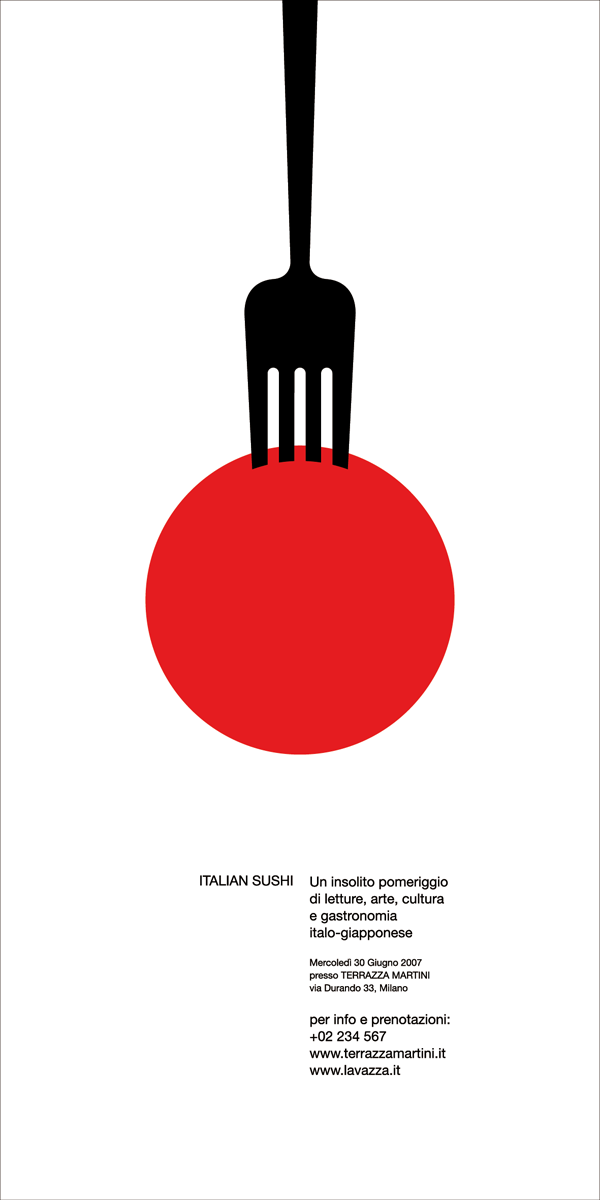 japan Italy poster Food  gestalt