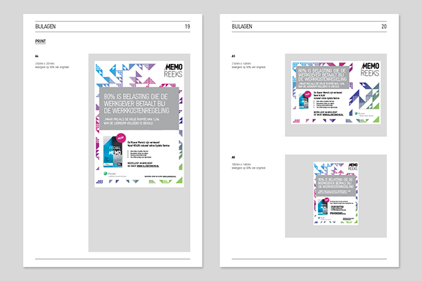 kluwer memo Kluwer campaign banner sell sheet colour pattern Booklet Website