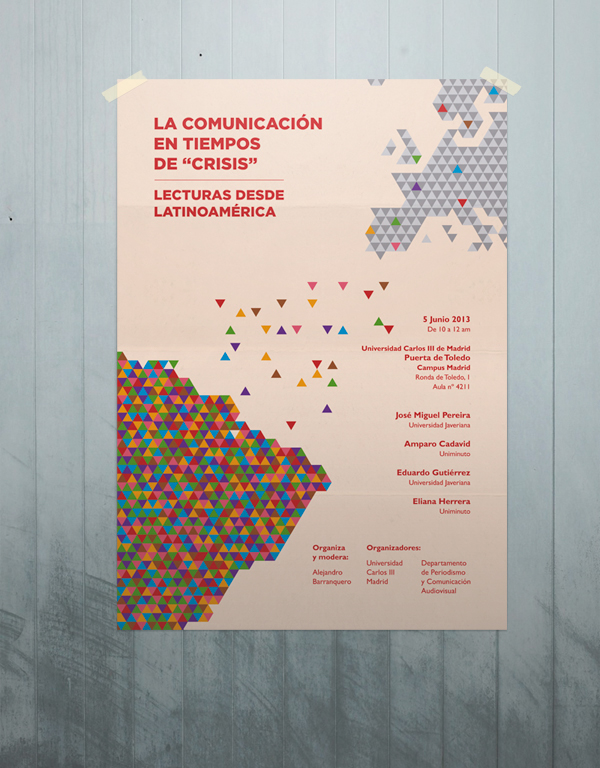 journalism conference poster cartel latin american