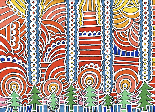 pattern  cards art color