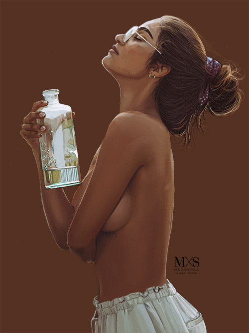 water nude naked ILLUSTRATION  MXS mustafasoydan Fashion  çizim draw digitalart