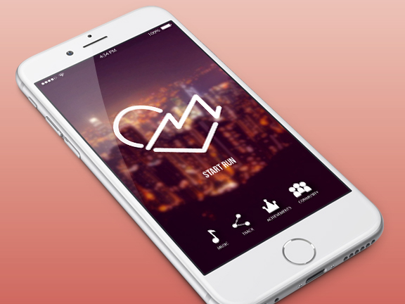 app fitness ios UI minimal music app running seoul South Korea user interface wireframes mobile iphone clean Health