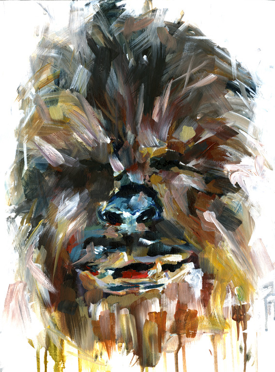 acrylic portrait yoda jedi star wars disney Empire Strikes Back skywalker boba fett bounty hunter Wookie Chewbacca