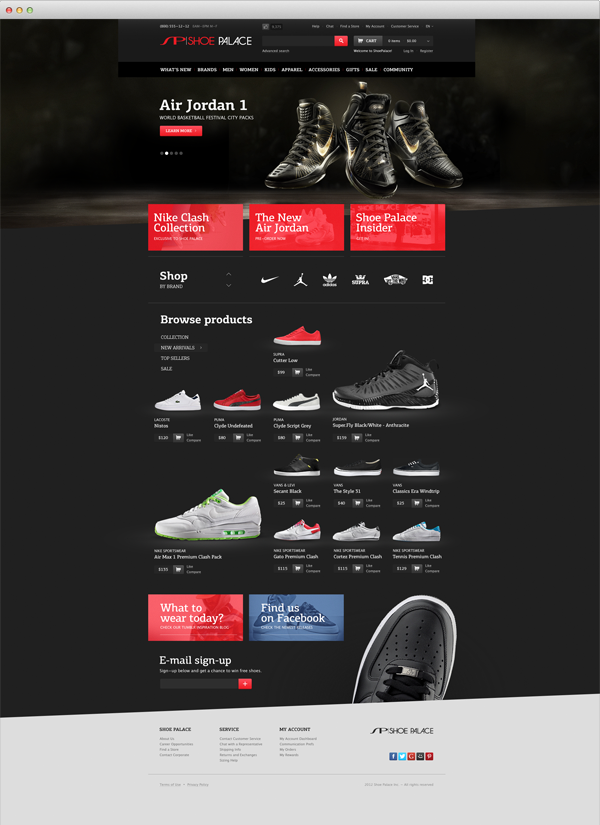 shoe sneakers Nike ars arsthanea ars thanea footwear shop Webdesign karasinski Ecommerce Layout design Website Website Design