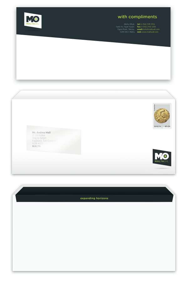 malta oil identity logo Stationery Business Cards letterhead andrea meli mcast