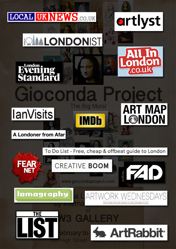 Gioconda Project art  art exhibition artist Blog Creativity Initiative leonardo da vinci Mona Lisa la gioconda Project twitter experiment creative