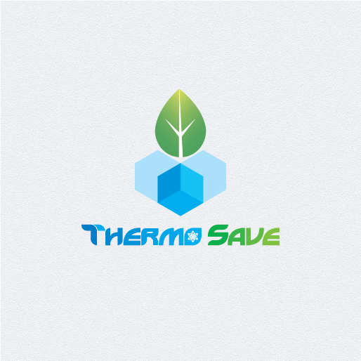 Thermo save thermal energy Save energy Logo Design adobe illustrator ice ice cube ice flakes