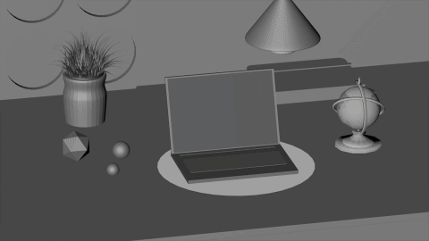 motion design d_degtyar graphic design  3D showreel animation  flat Laptop VJ installation