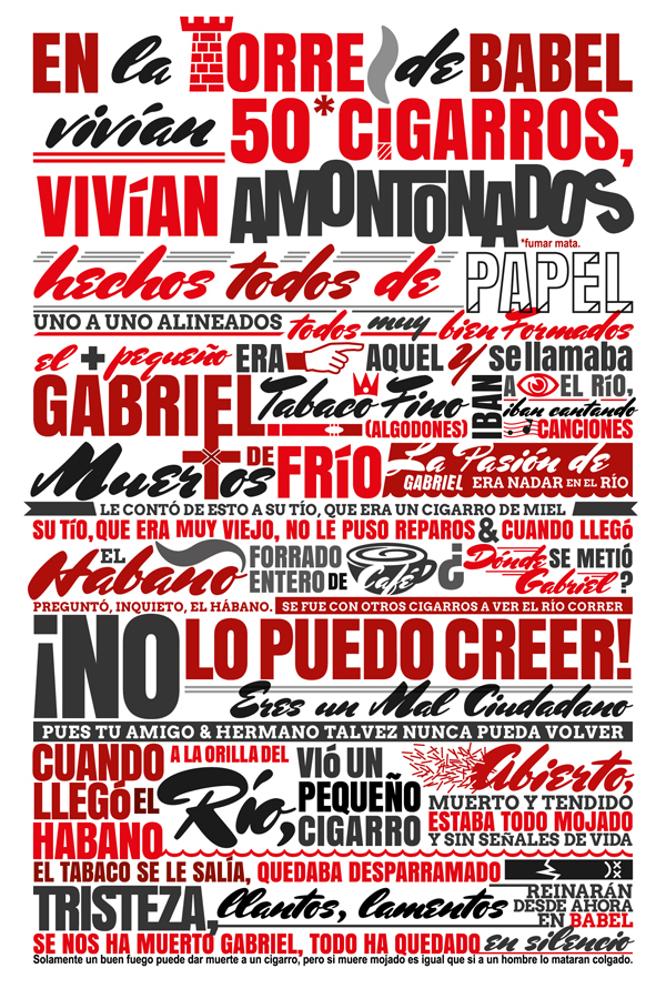 vector poster typographic music inspired afiche Costa Rica
