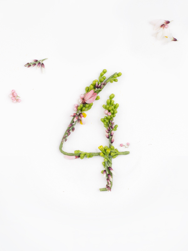 type letters flower alphabet art craft