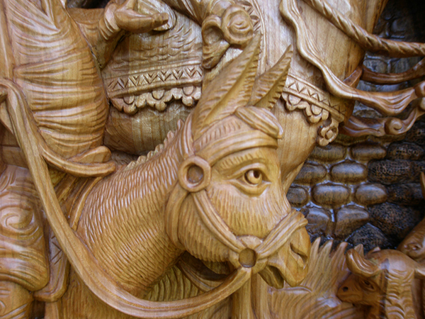 don quijote wood carving ukraine