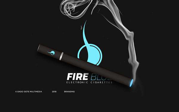 Branding - Fire Blue / Electronic Cigarettes
